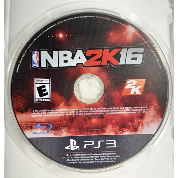 NBA 2K16 PlayStation 3 Anthony Davis Complete with Manual Tested - Picture 5 of 8